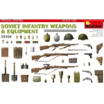 Us Stock Miniart 35304 1/35 Scale Soviet Infantry Weapons And Equipment, World War Ii