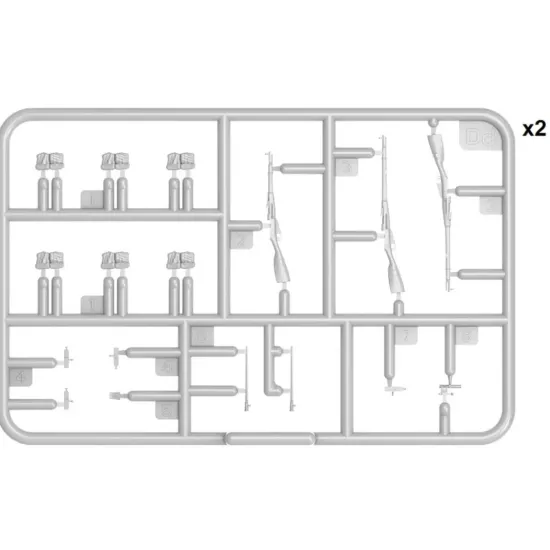 Us Stock Miniart 35304 1/35 Scale Soviet Infantry Weapons And Equipment, World War Ii