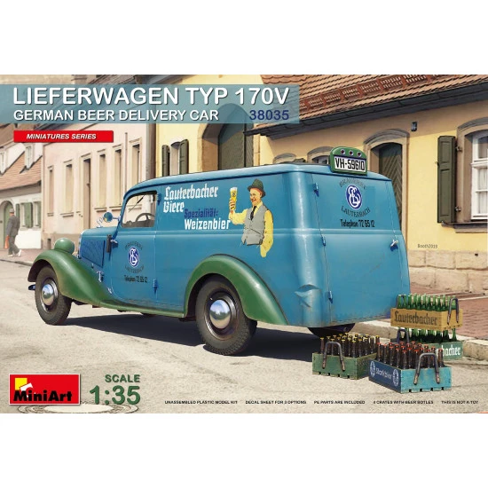 Miniart 38035 - 1/35 Mercedes-Benz delivery truck 170V (German beer delivery)