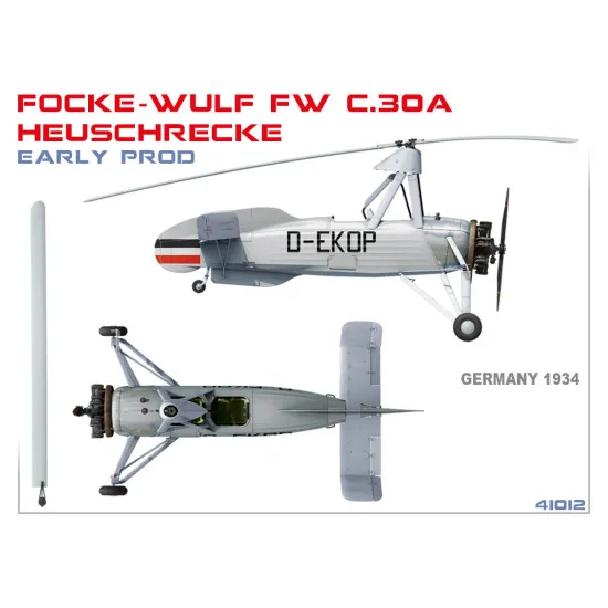 Miniart 41012 - 1/35 Reconnaissance gyroplane Focke Wulf FW C.30A Grasshopper