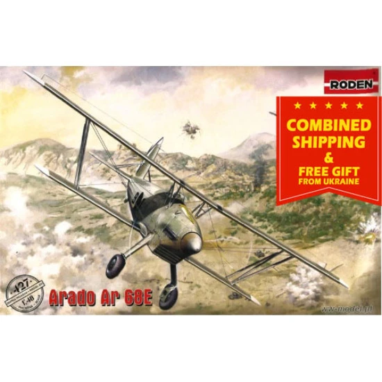 Roden 427 - 1/48 - Arado Ar 68E Plastic model kit XX century aviation