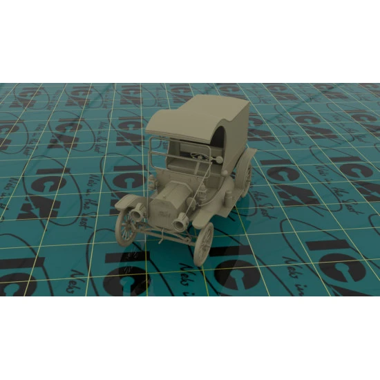 ICM 24019 - 1/24 Gasoline Delivery, Model T 1912 Delivery Car , scale model kit