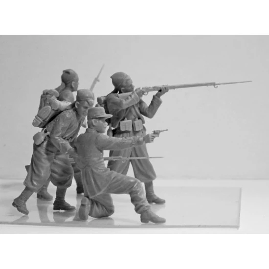 ICM 35709 - 1/35 French Zouaves (1914) (4 figures) (100 new models) plastic kit