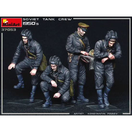 Miniart 37053 - 1/35 SOVIET TANK CREW 1950s Scale Models Kit