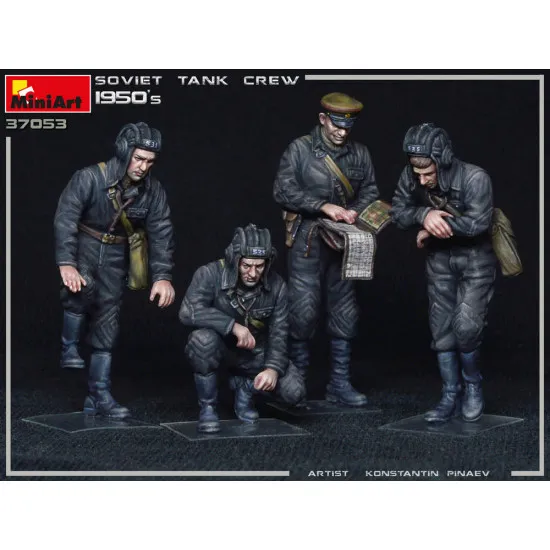 Miniart 37053 - 1/35 SOVIET TANK CREW 1950s Scale Models Kit
