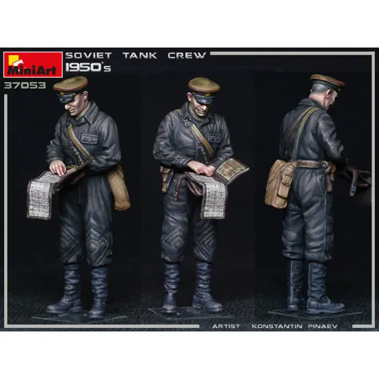 Miniart 37053 - 1/35 SOVIET TANK CREW 1950s Scale Models Kit