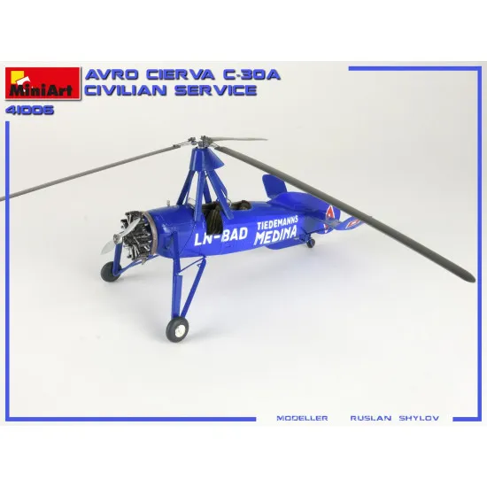 Miniart 41006 - 1/35 AVRO CIERVA C.30A CIVILIAN SERVICE Scale Plastic Models Kit