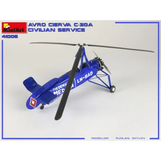 Miniart 41006 - 1/35 AVRO CIERVA C.30A CIVILIAN SERVICE Scale Plastic Models Kit
