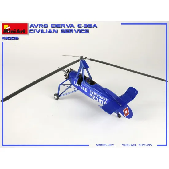 Miniart 41006 - 1/35 AVRO CIERVA C.30A CIVILIAN SERVICE Scale Plastic Models Kit