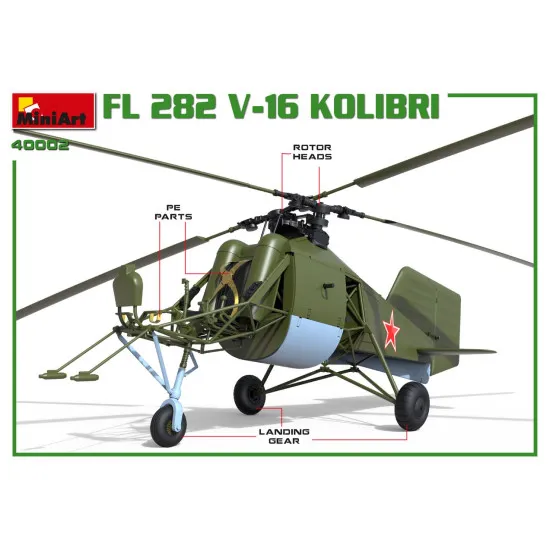 Miniart 41002 - 1/35 Helicopter Fl 282 V-16 KOLIBRI Scale Plastic Model Kit