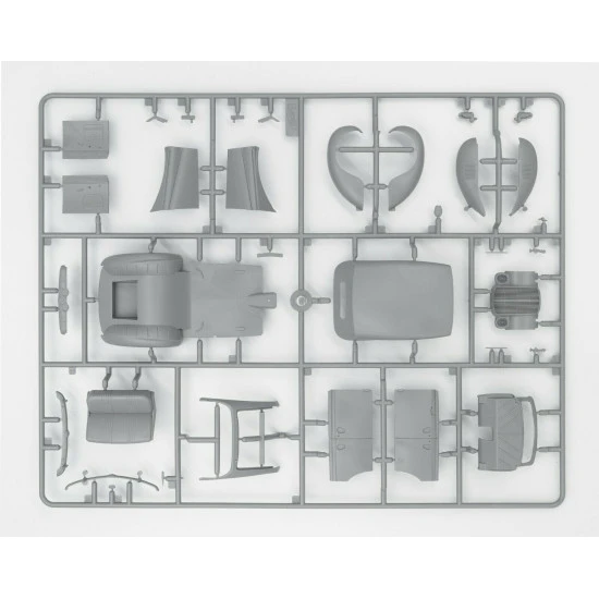 ICM DS3504 - 1/35 Wehrmacht Personnel Cars (Kadett K38 Saloon, Kapitan Saloon)