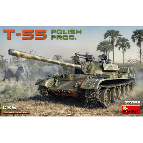 Miniart 37068 - 1/35 Soviet Medium Tank T-55A Early Mod. 1965 Plastic Model Kit