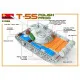 Miniart 37068 - 1/35 Soviet Medium Tank T-55A Early Mod. 1965 Plastic Model Kit