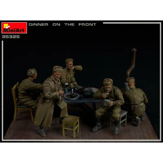 MINIART 35325 Dinner On The Front 5 Figures Plastic Models Kit 1/35 scale