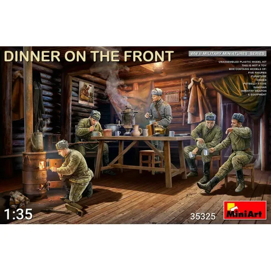 MINIART 35325 Dinner On The Front 5 Figures Plastic Models Kit 1/35 scale