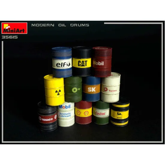 Miniart 35615 - Modern Oil Drums 200L 1/35 Scale Plastic Model Kit