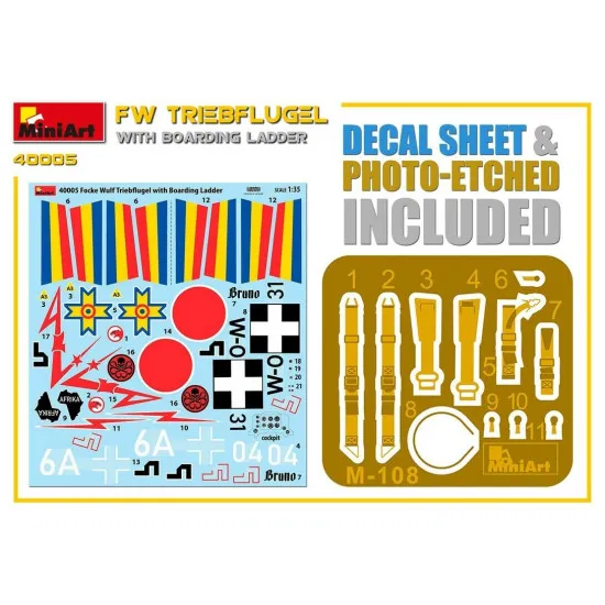 Miniart 40005 - 1/35 FW TRIEBFLUGEL With Boarding Staircas Plastic Models Kit