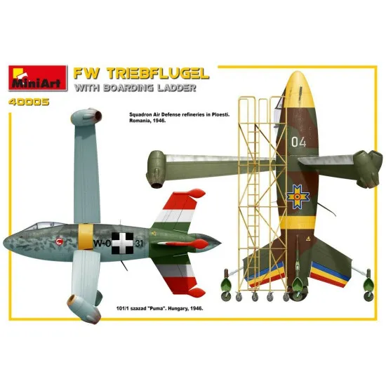 Miniart 40005 - 1/35 FW TRIEBFLUGEL With Boarding Staircas Plastic Models Kit