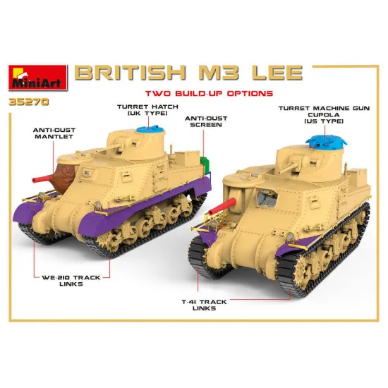 British Army M3 Lee Tank 1/35 Miniart 35270