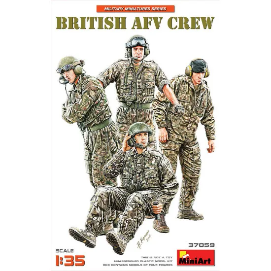 Miniart 37059 - 1/35 Modern British crew BTT Scale Plastic Model Kit