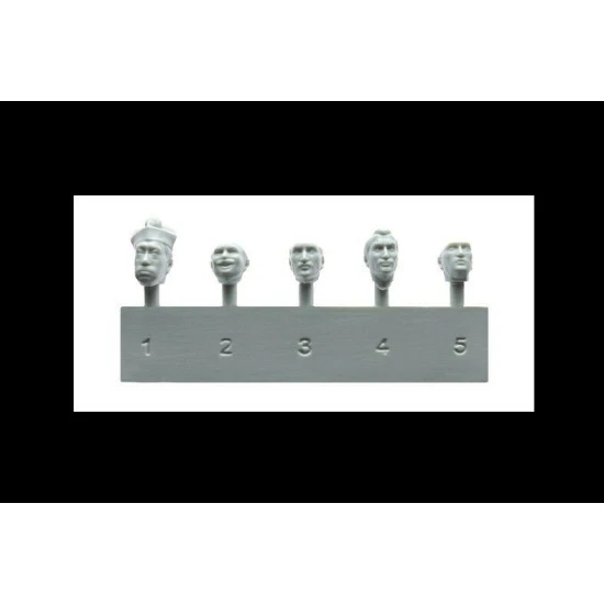 MINIART 38037 - 1/35 - FRENCH CIVILIANS 30-40s. RESIN HEADS 5 figures