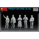 MINIART 38037 - 1/35 - FRENCH CIVILIANS 30-40s. RESIN HEADS 5 figures