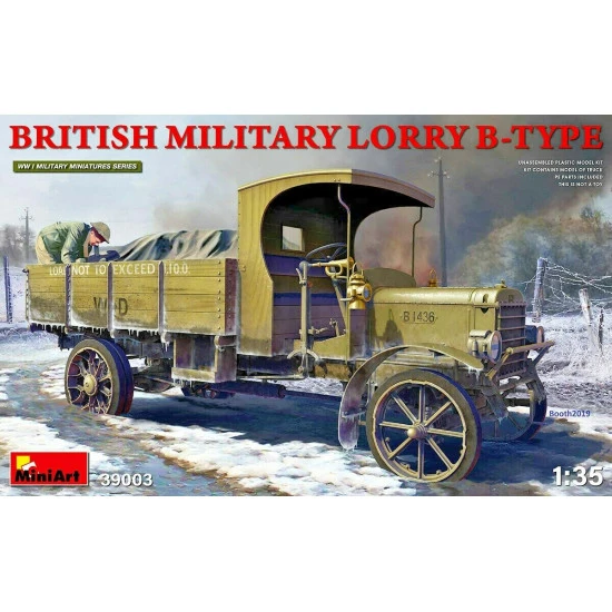 Miniart 39003 - 1/35 British truck of World War I B-Type Plastic model kit