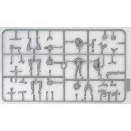 ICM 48805 - 1/48 Bf 109F-4 with German Ground Personnel, scale model kit