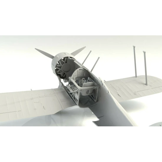 ICM 32041 -1/32 Gloster Gladiator Mk.II, WWII British Fighter Plastic Model