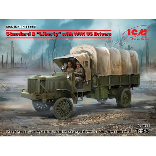 ICM 35653 - 1/35 Standard B Liberty with WWI US Drivers 1917 Plastic model