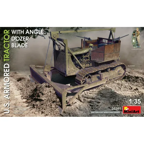 Miniart 35291 - 1/35 U.S. ARMORED TRACTOR WITH ANGLE DOZER BLADE