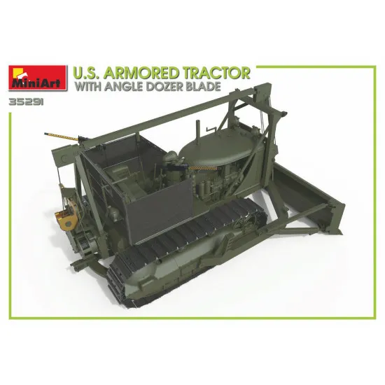 Miniart 35291 - 1/35 U.S. ARMORED TRACTOR WITH ANGLE DOZER BLADE