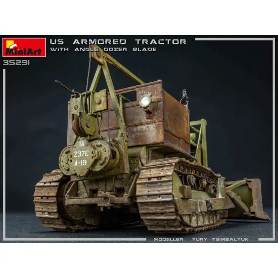 Miniart 35291 - 1/35 U.S. ARMORED TRACTOR WITH ANGLE DOZER BLADE
