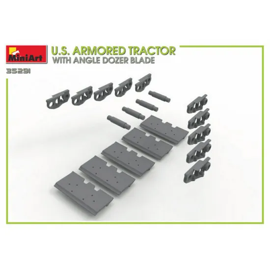 Miniart 35291 - 1/35 U.S. ARMORED TRACTOR WITH ANGLE DOZER BLADE