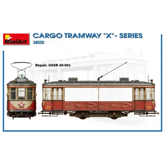 Miniart 38030 - 1/35 CARGO TRAMWAY X SERIES Scale Model Kit