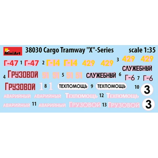 Miniart 38030 - 1/35 CARGO TRAMWAY X SERIES Scale Model Kit