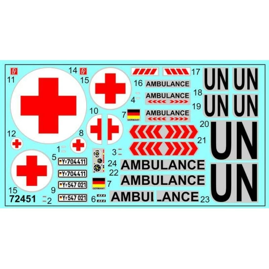 ACE 72451 - 1/72 U1300L 4x4 Krankenwagen Ambulance plastic model kit ACE 72451 - 1/72 U1300L 4x4 Krankenwagen Ambulance plastic model kit