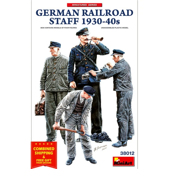 MINIART 38012 1/35 SCALE MODELGerman Railway Staff 1930-40s MINIART 38012 1/35 SCALE MODELGerman Railway Staff 1930-40s