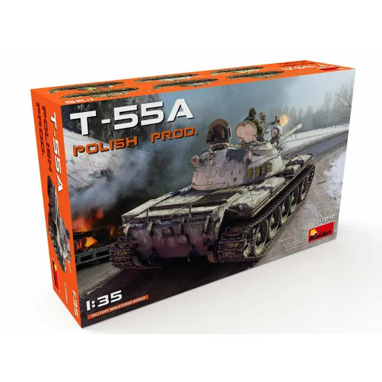 Miniart 37090 - 1/35 WW II T-55A Polish Production Scale Kit
