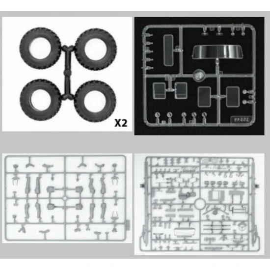 ICM 35902 - 1/35 Chernobyl 2. Fire Fighters (AC-40-137A firetruck + 4 figures + diorama base with background)
