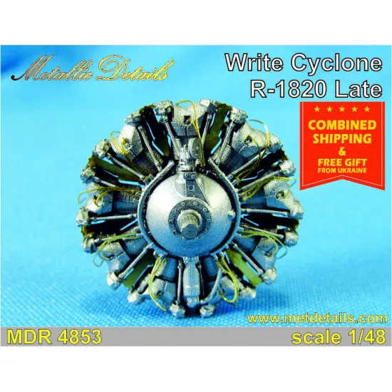 Metallic Details Mdr4854 - 1/48 - Boeing B-17 Flying Fortress Turbochargers - 4 Pcs - Resin Detail
