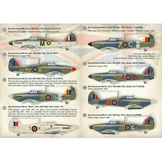 Print Scale 72-383 - 1/72 Hawker Sea Hurrikane (wet decal for aircraft)