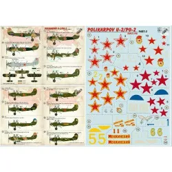 Print Scale 48-177 - 1/48 Polikarpov U-2/Po-2 Part 2 wet decal