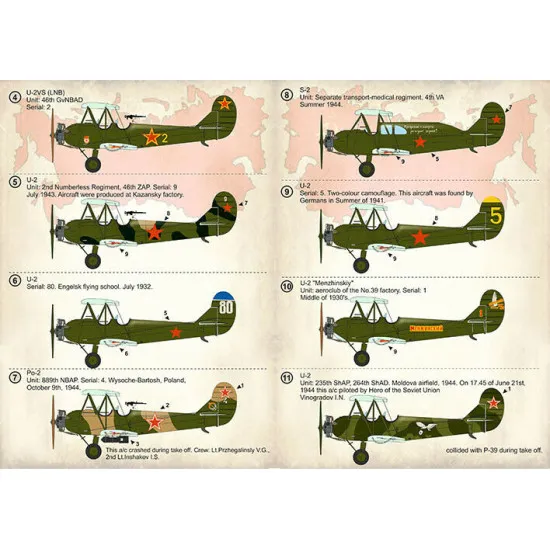 Print Scale 48-177 - 1/48 Polikarpov U-2/Po-2 Part 2 wet decal
