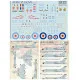 Print Scale 144-023 - 1/144 scale - Avro Vulcan Part 1 Decal for aircraft