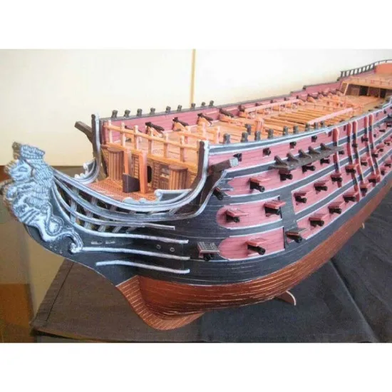 Paper Model Kit Battleship rank Santisima Trinidad 1/100 Orel 286 Navy, Spain, 1795