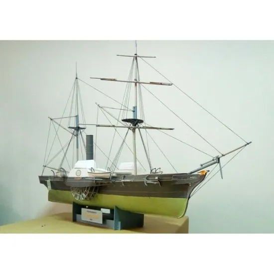 Paper Model Kit Steamer frying Thundering 1/200 Orel 290 Navy, Russia, 1852