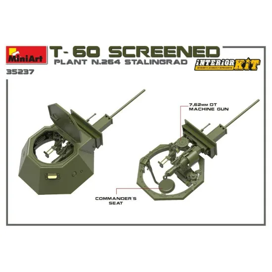 Miniart 35237 - 1/35 - T-60 SCREENED (PLANT NO.264 STALINGRAD) Interior kit
