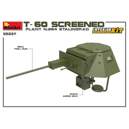 Miniart 35237 - 1/35 - T-60 SCREENED (PLANT NO.264 STALINGRAD) Interior kit