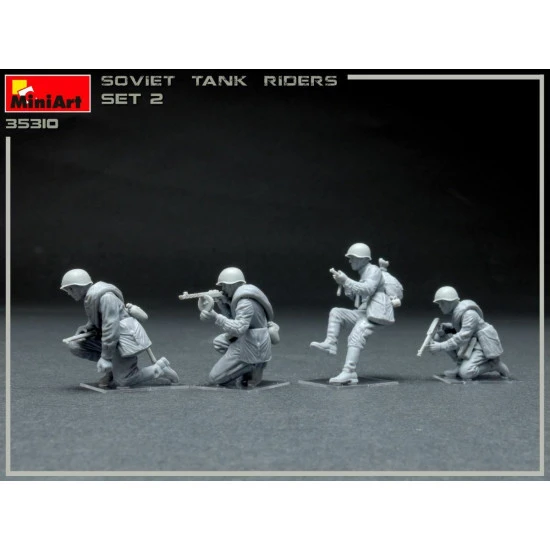 MINIART 35310 - 1/35 - SOVIET INFANTRY TANK RIDERS SET 2 (4 figures)